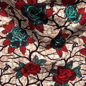 Handmade Rose Puff Dress